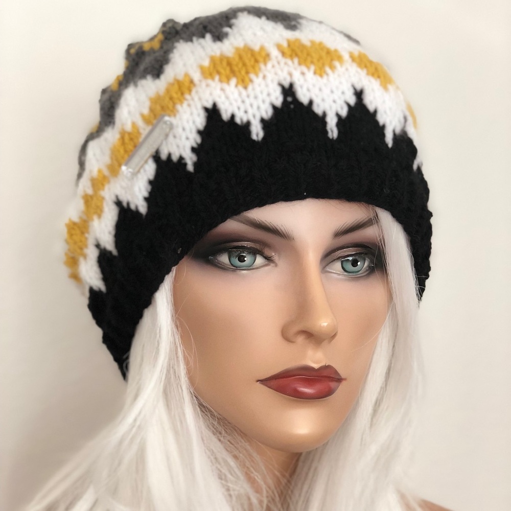 Hand Knits 2 Love Beanie Hat Slouch Cap Designer